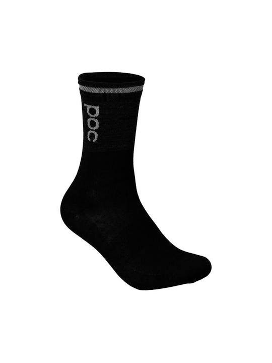 Załaduj obraz do przeglądarki galerii, Skarpety rowerowe POC THERMAL Sock - Sylv. Grey/Ur. Black