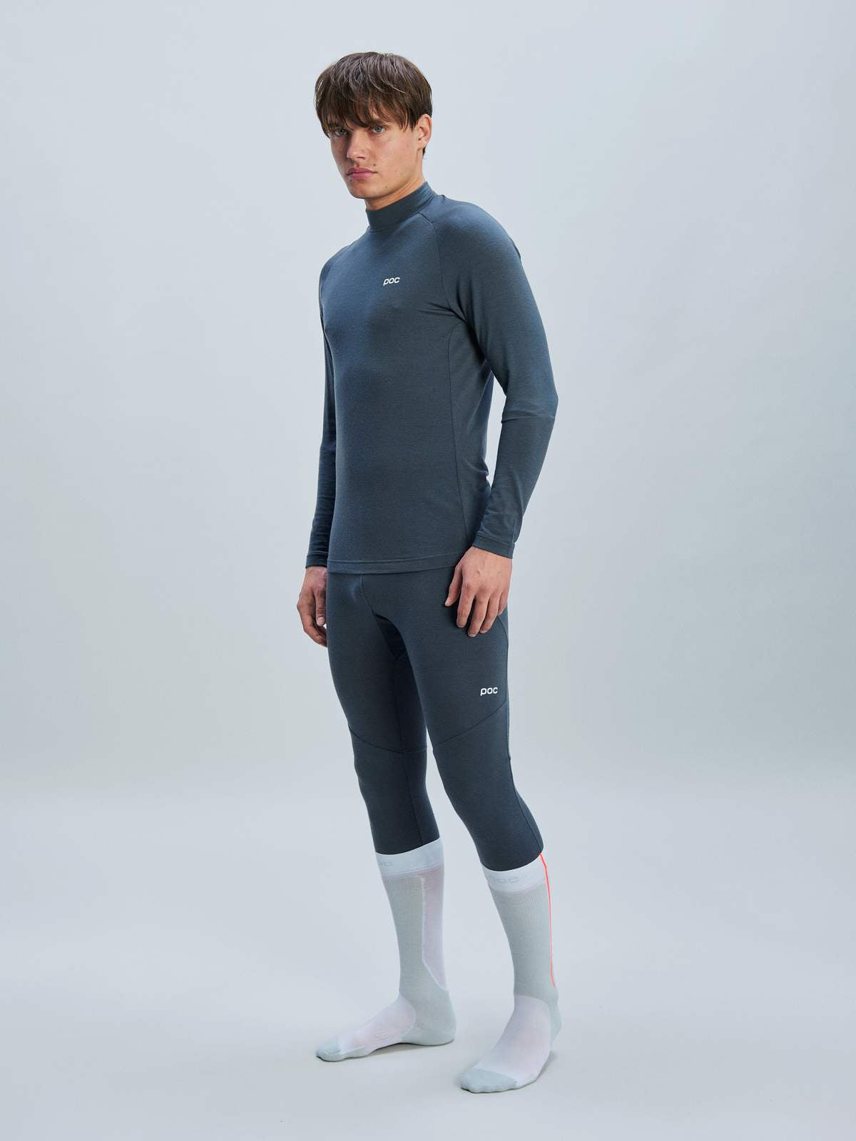 Legginsy termoaktywne POC M's Layer Merino 3/4 Tights - Sylvanite Grey